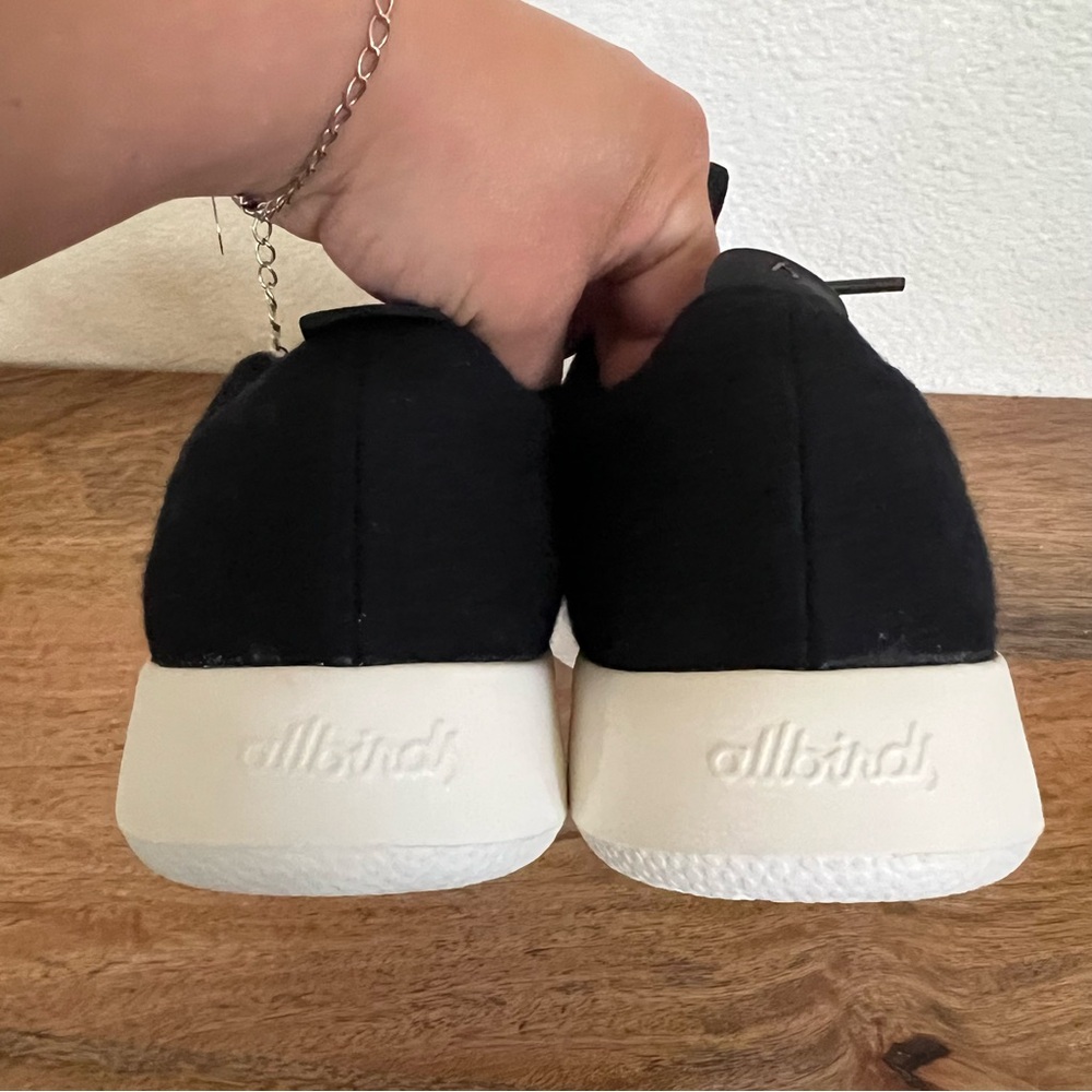 AllBirds Men's Wool Runners Natural Black Sneakers Size 9 - Picture 8 of 15